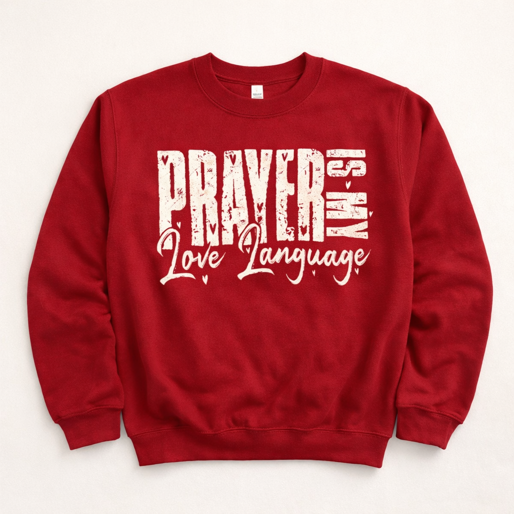 Prayer Is My Love Language — Cozy Faith Sweatshirt
